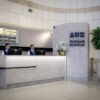 ザイード空港（旧アブダビ空港）トランジットホテルAUHotelのフロントデスク