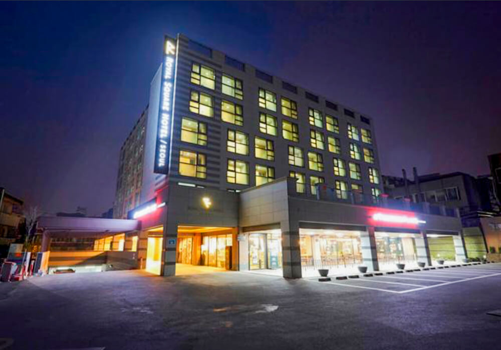 金浦空港周辺おすすめホテルロイヤルスクエアの外観の様子