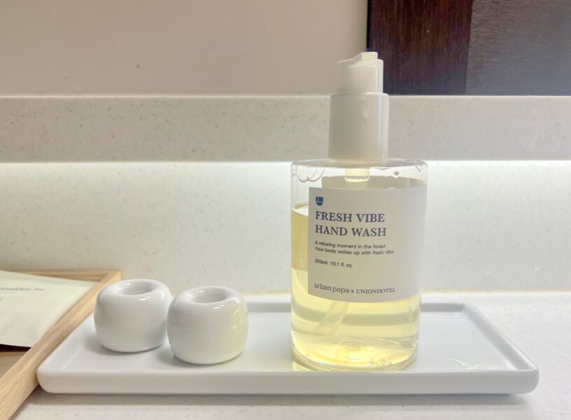ユニオンホテルのハンドソープ(ソウル人気ホテル)