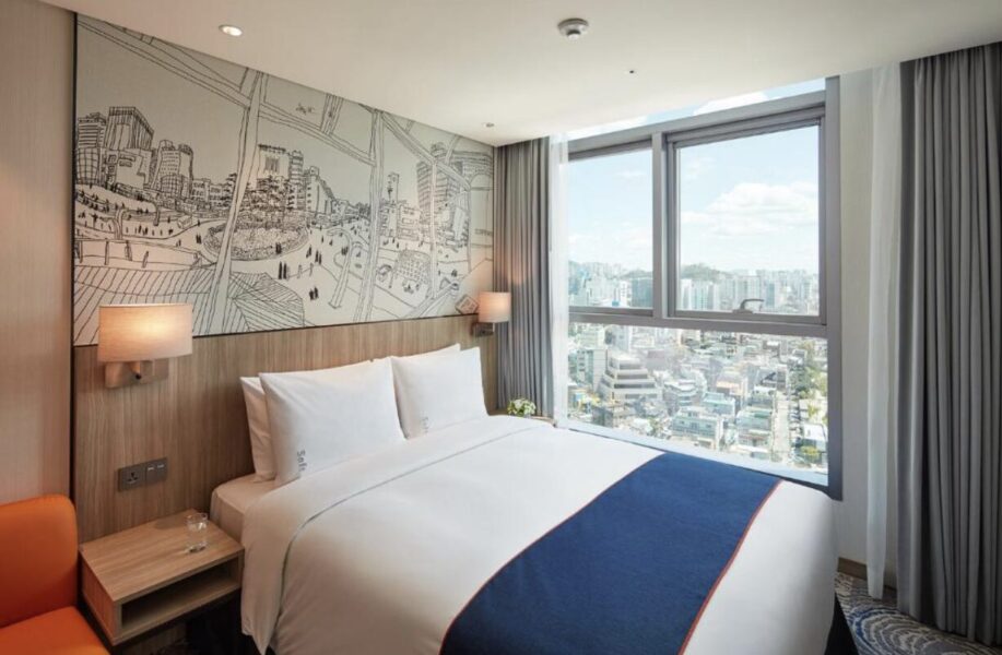 高尺コン参戦時おすすめホテルのホリデーイン弘大の客室