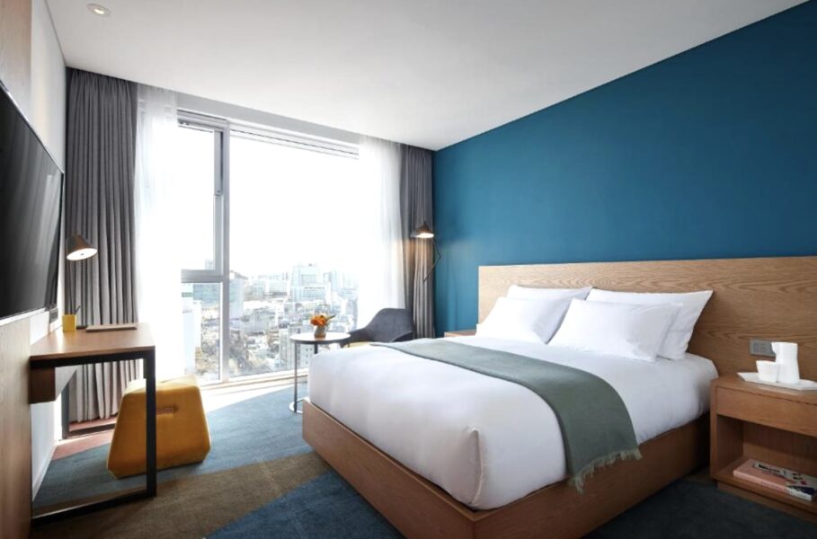 インスパイア・アリーナライブ参戦時のおすすめホテル、L7弘大byロッテの客室