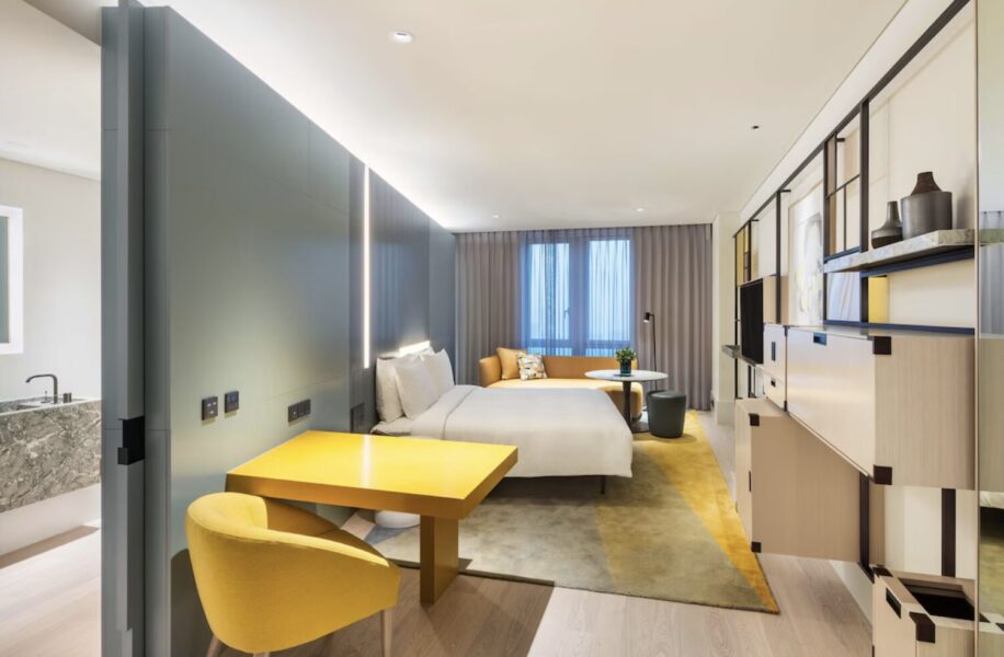 奨忠体育館のコンサート参戦に便利なアンダーズソウル江南byハイアットの客室