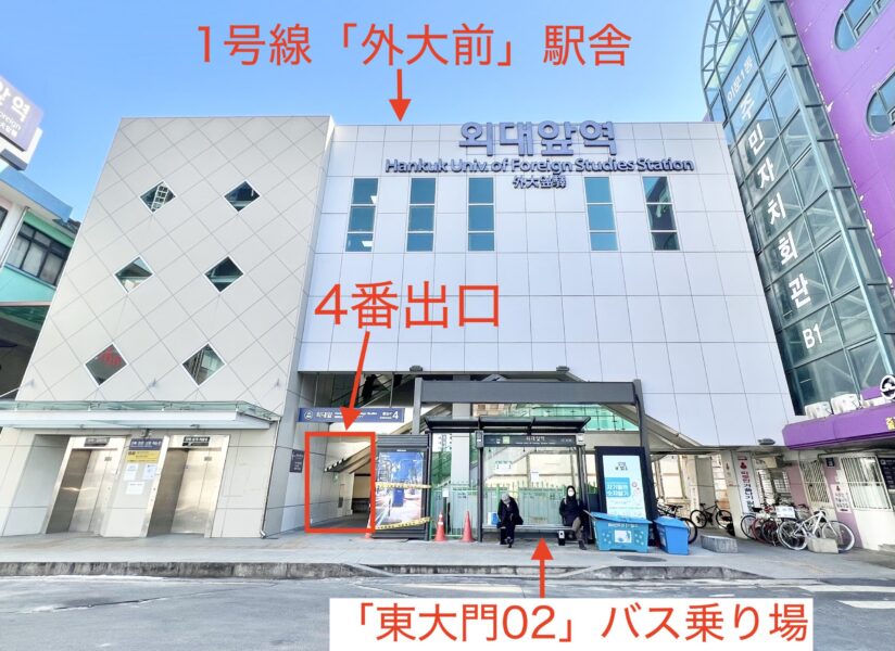 慶熙大学・平和の殿堂の行き方。最寄駅は地下鉄1号線の外大前駅