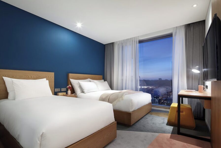 ソウルワールドカップ競技場ライブ参戦に便利なL7弘大byロッテの客室