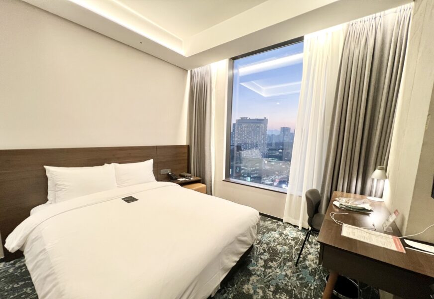 ホテルイン9江南の客室。KSPOライブ時におすすめのホテル