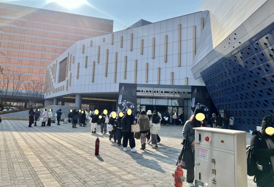 コンサート当日のインスパイアアリーナ外観