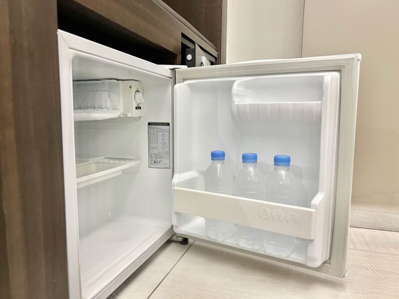 地下鉄永登浦駅近くにあるGMSホテルの冷蔵庫の写真